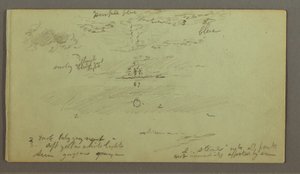Sky Study and Sun by Frederic Edwin Church